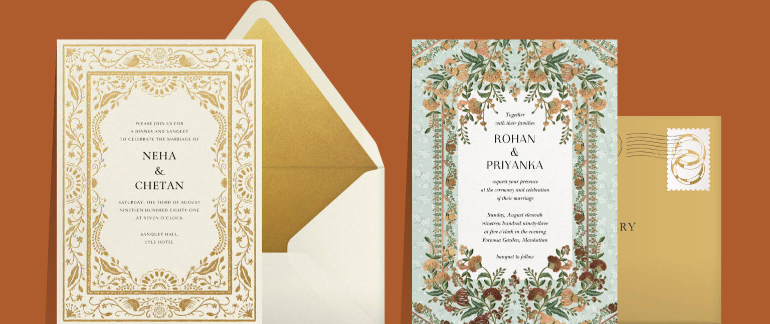 Indian wedding invitations