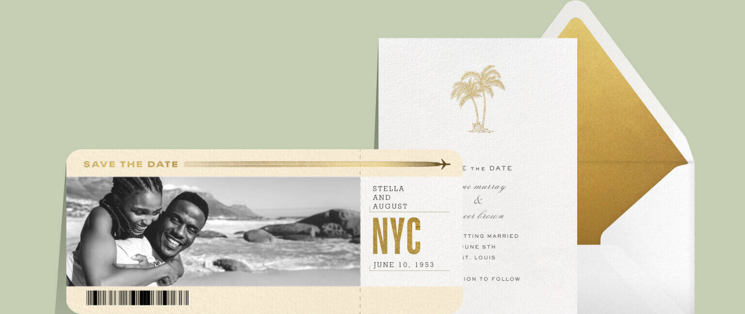 Save the dates for destination weddings