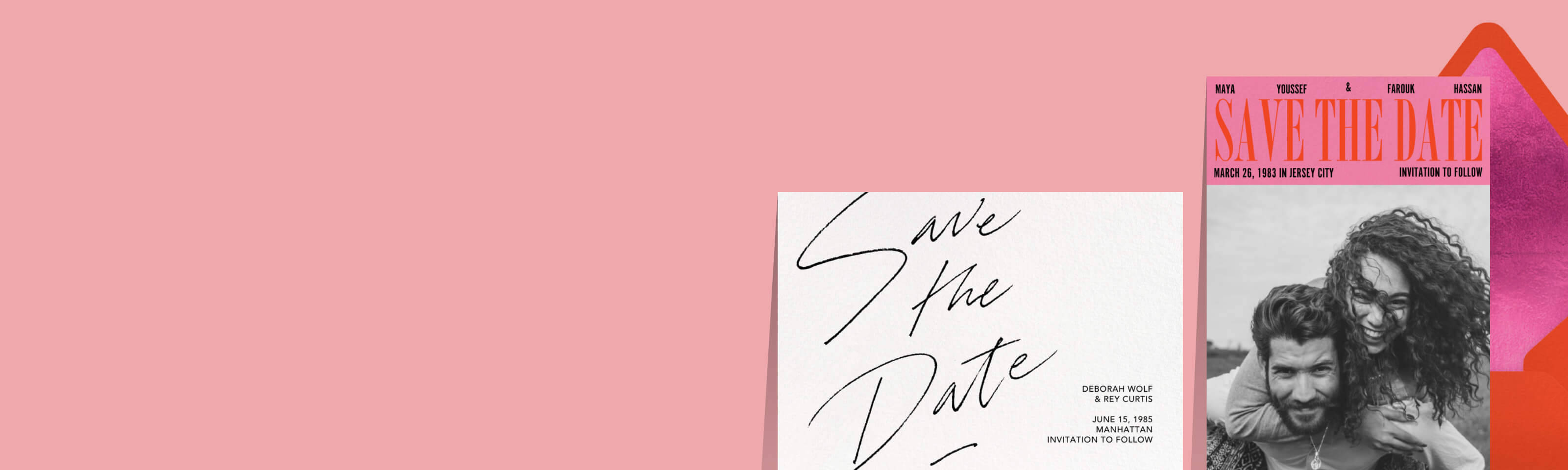 Modern save the dates