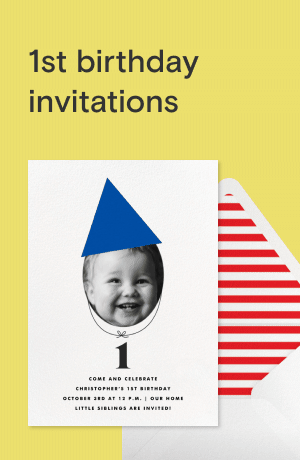 First birthday invitations