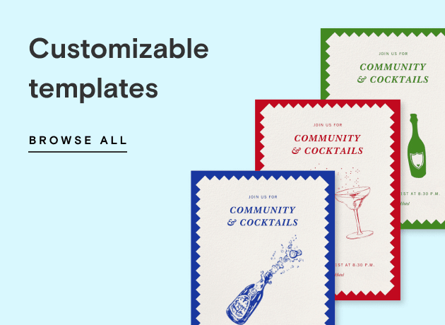 Customizable templates